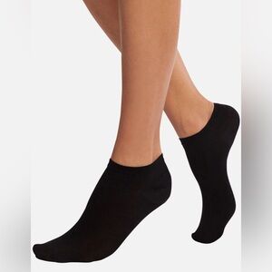 Wolford NWT Classic Sneakers Cotton Socks - Black size Medium (7.5-10 shoe size)